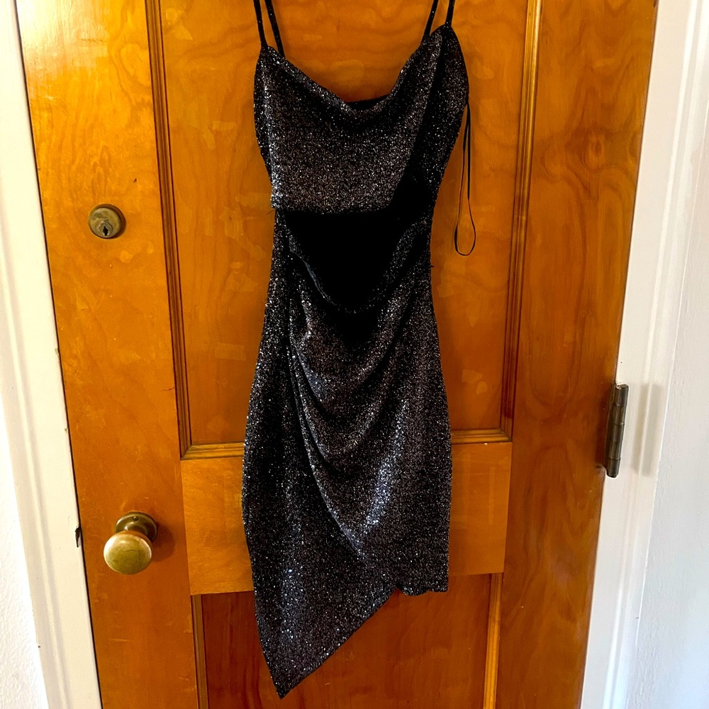 Very sparkly mini dress!